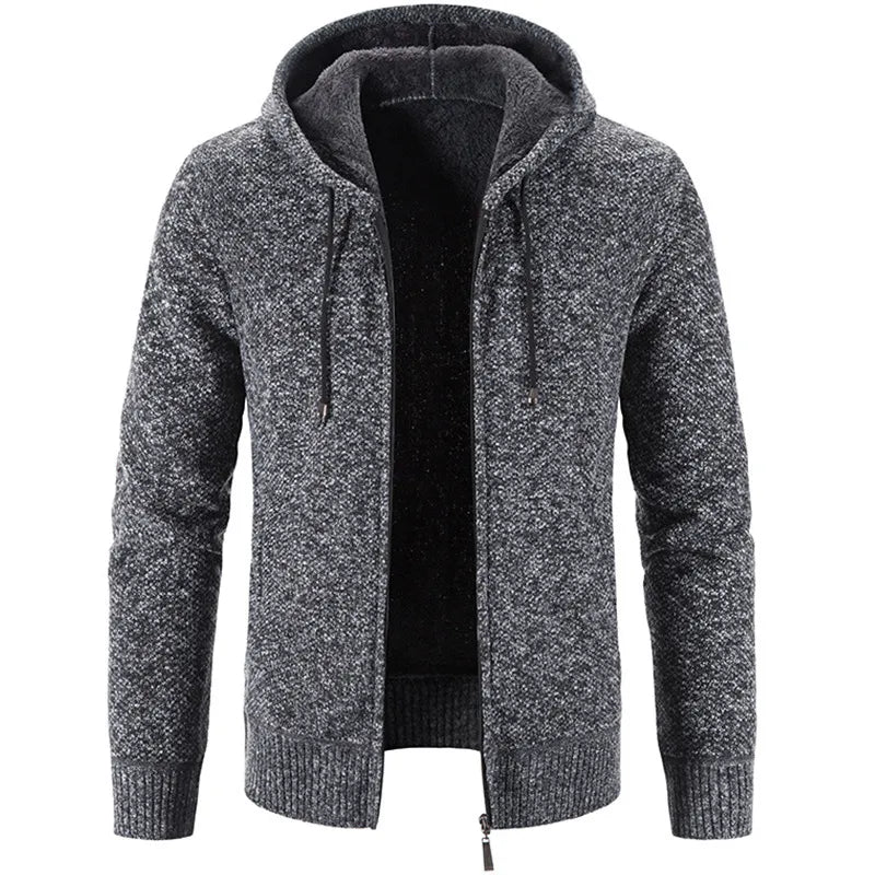 Men's Fashion Fleece Cardigan Sweater Jacket